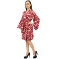thumbnail image 5 of Bimba Robe Kimono à Manches Longues Imprimée Florale pour Demoiselle d'Honneur - 20, 5 of 5
