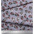 thumbnail image 3 of Soimoi Poly Georgette Fabric Stripe & Floral Artistic Print Sewing Fabric Yard 52 Inch Wide, 3 of 3