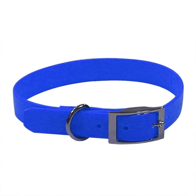 Waterproof dog collar with heavy duty center ring