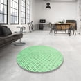 thumbnail image 4 of Ahgly Company Tapis d'Intérieur Lavable en Machine Carré Vert Menthe, 6 Pieds Carré, 4 of 7