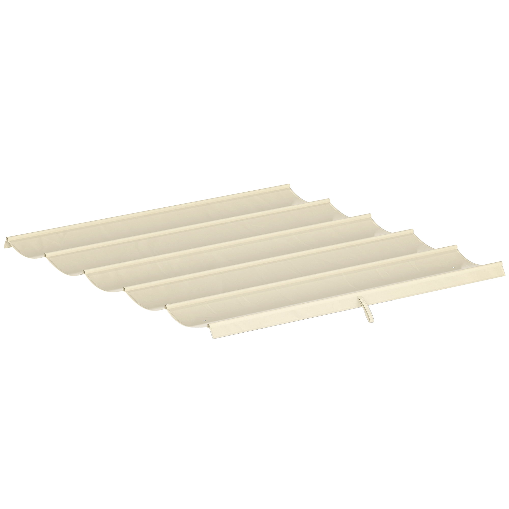 Outsunny 8.2' x 8.4' Pergola Canopy Top Only, Fit 10' x 10' Frame, Cream