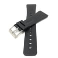 thumbnail image 2 of Bandini Bracelet de Montre en Caoutchouc 18 mm, Noir, Compatible Sport avec Casio Databank et Plus, 2 Barres à Ressort Incluses, 2 of 5