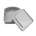thumbnail image 2 of Oleegame 1PC Kids Snack Boxes For School Reusable Sandwich Containers Bread Snack Meals Plastic Shaped Food Storage Bread Boxes Gray, 2 of 9