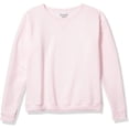 thumbnail image 3 of Hanes Womens ComfortSoft EcoSmart Crewneck Sweatshirt, L, Pale Pink, 3 of 4