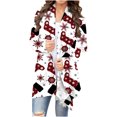 thumbnail image 1 of CEHVOM Woman Fashion Pocket Solid Color Long Sleeves Knit Cardigan Loose Tops Blouse Sweater Clearance, 1 of 6