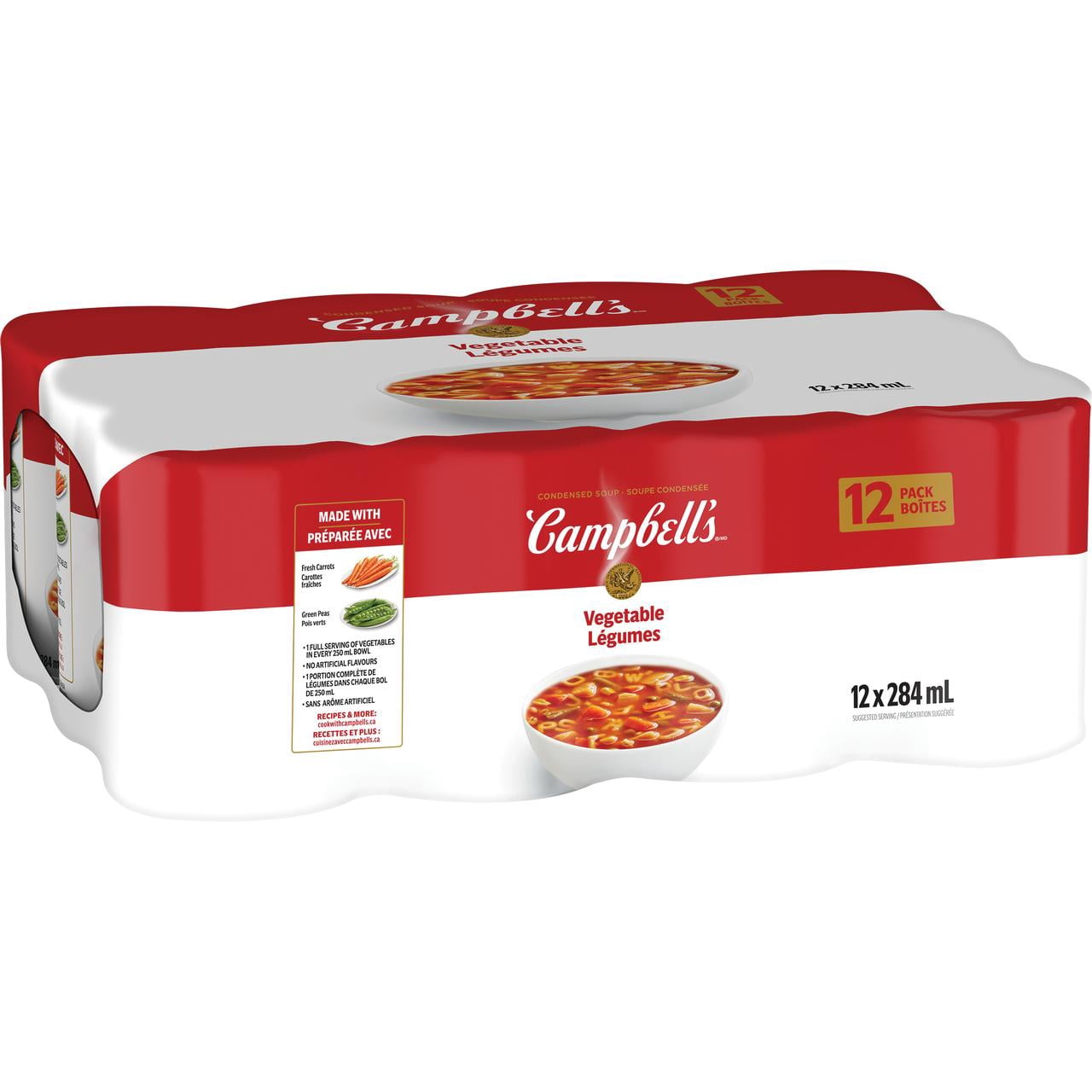 Soupe condensée Campbell'sMD, Légumes, longue conservation (12 x 284 ml)
