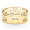 thumbnail image 3 of Men's Celtic Claddagh Band Ring, 3 of 5