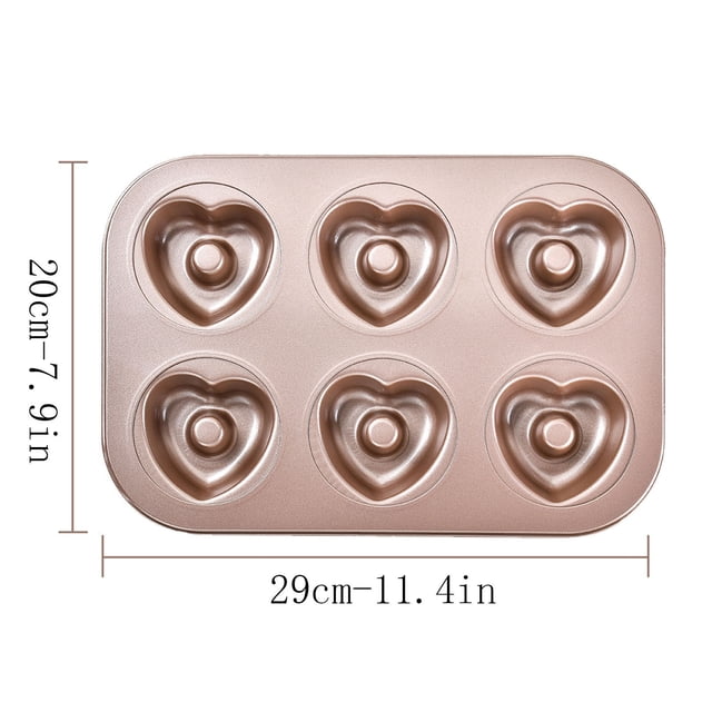 Bread Baking Pan,6 Cake Pan 6 Piece Cake Baking Pan Household Baking Donut Kitchen Baking Non-Stick Baking Pan Donut Pan for Baking,Cake Baking Pans,Donut Baking Pan