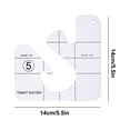 thumbnail image 2 of Kyusrd Summer All Home Savings!Acrylic DIY Sewing Patchwork Ruler Special shaped Hollow Sewing Kit Patchwork Template, 2 of 4