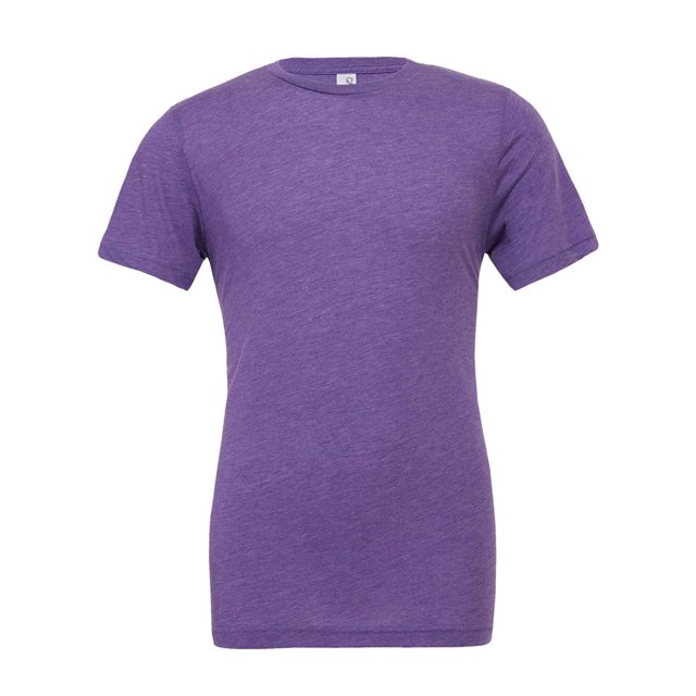 BELLA+CANVAS T-Shirt Unisexe Col Rond Triblend Manches Courtes, m, Triblend Violet