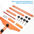 thumbnail image 4 of Uxcell Stair Tread Template Tool 8 Adjustable Length Stair Gauge, Yellow, 4 of 7