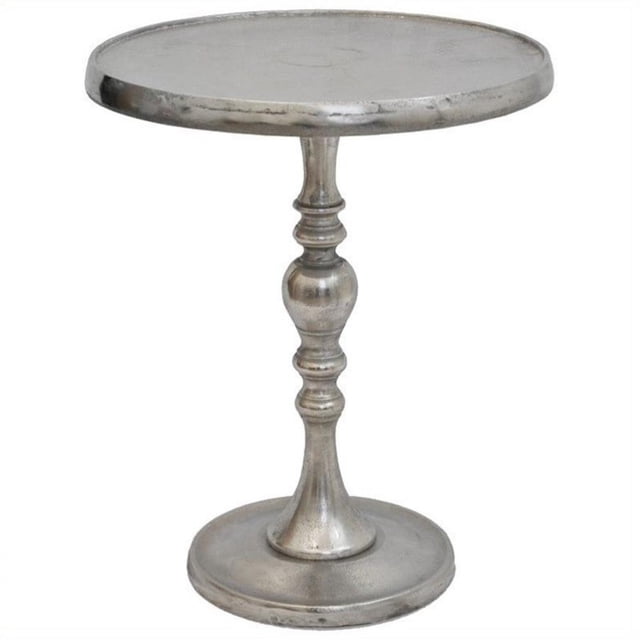 Ren-Wil 1533-TA034 Table Ronde Décorative Romina en Chrome