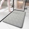 thumbnail image 2 of Home Kitchen Bathroom Textile Deals!Pcksrro Fleece Solid Color Entrance Mat Bathroom Slip And Absorbent Mat Bathroom Door Mat Household Use, 2 of 6