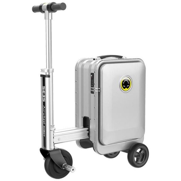 Airwheel Smart Riding Suitcase SE3S with Removable Battery, 21 Litre Storage, Silver