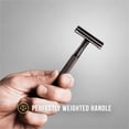thumbnail image 4 of MANSCAPED® The Plow® 2.0 Men's Premium Single Blade Double-Edged Safety Face Razor - Grey, 4 of 7