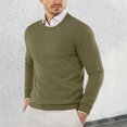 thumbnail image 2 of LUOGENLI Chandail pour Homme à Fermeture Éclair Sans Capuchon Homme Automne et Hiver Lisse Confortable Léger Drapé Doux Peau Texturé Ajusté Col Rond Manches Longues Chandail pour Homme à Fermeture Éclair 3TG Vert Taille TTTG, 2 of 8