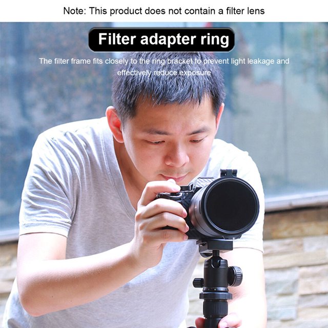 pitrice DSLR Camera Filter Brackets Portable Professional Camcorder Lens Rapid Flip Holder Adapter Rings Converter Cameraman Equipment 82mm