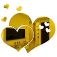 thumbnail image 4 of Heart Shape Wall Sticker 3D Art Decal Removable Decoration for Home Interior Design, 4 of 5