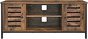 HOME TV Stand for 50 Inches Televisions, TV Bench Entertainment Center, 43.3"L x 15.7"W x 19.7"H, Rustic Brown4