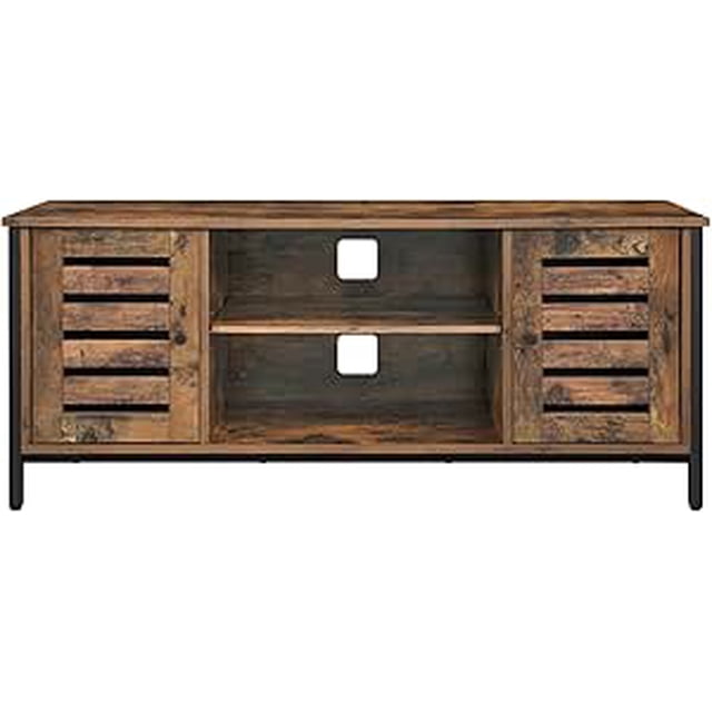 HOME TV Stand for 50 Inches Televisions, TV Bench Entertainment Center, 43.3"L x 15.7"W x 19.7"H, Rustic Brown4
