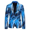 thumbnail image 4 of RXMEKW Mens Dress Pants, Printed Performance Suit with Turn Down Collar, 4 of 8