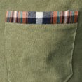 thumbnail image 4 of Penkiiy Chemise Habillée Décontractée pour Homme Coupe Ajustée Chemise Boutonnée Col à Carreaux Chemises Infroissables S Vert Armée, 4 of 6