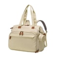 thumbnail image 1 of Lipstore Diaper Bag Backpack Pacifier Case Portable Wear Resistant with Straps Travel Bag Khaki, 1 of 8