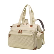 HILABEE Baby Travel Bag Pacifier Case with Stroller Straps Women Diaper Bag Backpack Khaki