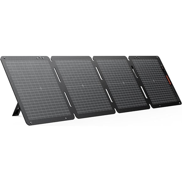 Jackery SolarSaga Panneau Solaire à Air 100 W, Panneaux Bifaciaux à Efficacité de Conversion de 23 %, Étanche IP65, Chargeur Solaire Pliable et Portable pour Centrales Électriques, VR, Camping, Autonomie hors Réseau et Recharge PV
