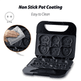 thumbnail image 2 of Animal Mini WaffleMaker 6 Animal Shaped Pancakes Breakfast Machine Non-Stick Waffler Iron Household for Kids Adults (US), 2 of 7