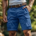 thumbnail image 1 of LIBRCLO Shorts Cargo pour Hommes avec Multiples Poches, Légers, Décontractés, de Plein Air, de Travail, pour la Randonnée et le Golf, 1 of 6