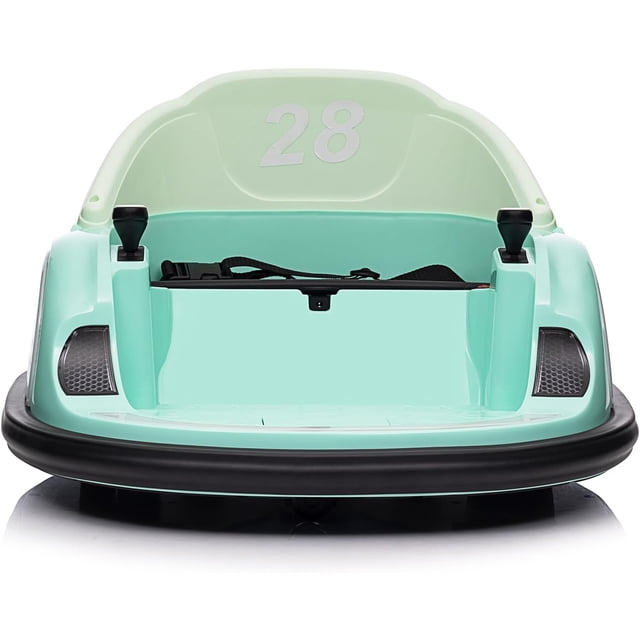 Auto Tamponneuse à Chevaucher pour Enfants, Jouet à Chevaucher, Cadeaux avec Télécommande, Rotation à 360 Degrés, Lumières DEL, Musique