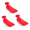 thumbnail image 1 of Ostrich Chaise Lounge Folding Portable Sunbathing Poolside Beach Chair (3 Pack), 1 of 6
