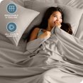 thumbnail image 3 of Bare Home Premium 1800 Collection Ensemble de Draps 3 Pcs, Lit Simple, Kaki, 3 of 10