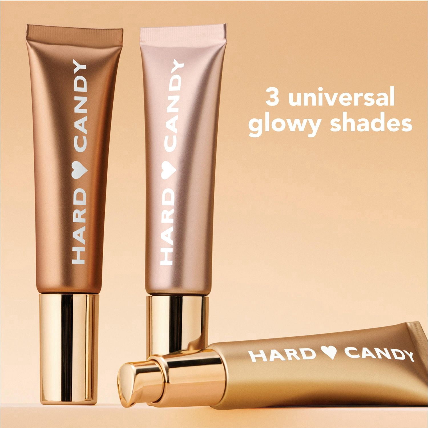 Hard Candy Just Glow Enlumineur pour le Visage – Couleur Transparente, Vitamine C & Niacinamide, Tous les Teints