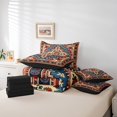 thumbnail image 4 of YST Vintage Persian Floral Comforter Set, 7-Piece, Boho Tribal, Red, Queen, 4 of 4