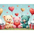 thumbnail image 4 of Heart Balloons Backdrop Background Wall Banner Valentines Day Party Decorations Romantic Celebration Event Decor Wedding Photography Prop, 4 of 4