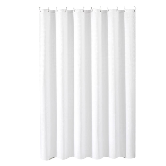 Polyester Fabric Shower Curtain for Modern Bathroom with Punch Design