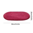 thumbnail image 2 of Maplenight Oval Bathroom Rugs Non Slip Washable 35x24in Soft Absorbent Bath Rugs Quick Dry Anti Mold Shower Rug for Bathroom Floor Tub and Shower Red, 2 of 6