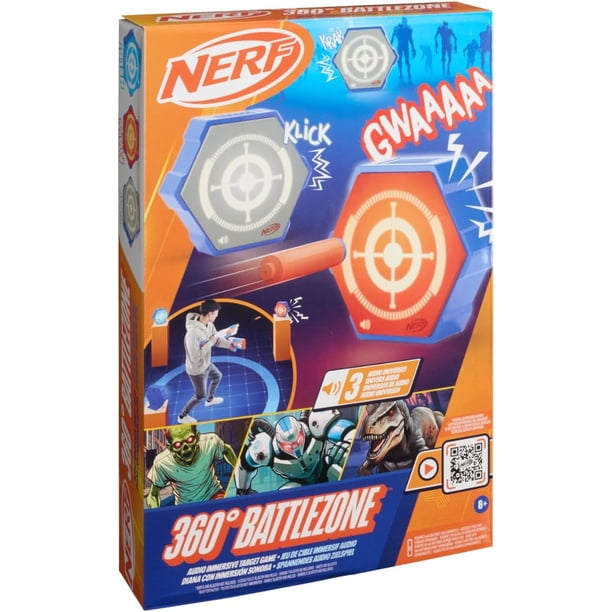 Nerf Elite 360 Battlezone Audio Immersive Electronic Target, set