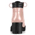 thumbnail image 4 of Unique Bargains Women's Rounded Toe Side Zip Combat Block Heel Ankle Boots, 4 of 6