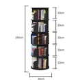 thumbnail image 5 of TOYTEXX 5-Tier 360° Rotating Stackable Bookshelf Organizer for Adults&Childern – Home & Office Use- Black, 5 of 5
