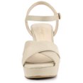 thumbnail image 2 of BLISSFUL STEP Sandales Slingback à Plateforme à Talon Épais à Bride pour Femmes, 2 of 6