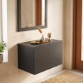 thumbnail image 1 of Giantex Floating Nightstand, Wall Mounted Bedside Table, Small Hanging Side End Table, Black, 1 of 10