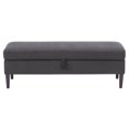 thumbnail image 1 of CorLiving Perry Velvet Storage Ottoman, Dark Grey, 1 of 9