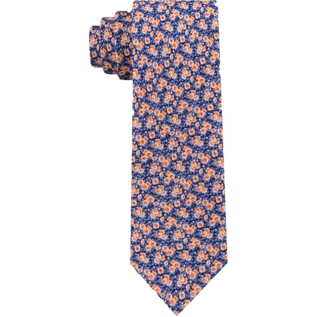 Tommy Hilfiger Men’s Mini Floral Slim Linen Tie (Mini Floral Slim)