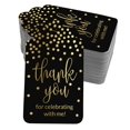thumbnail image 1 of Inkdotpot Gold Foil Paper Hang Tags ThankYou For Celebrating With Me Birthday Favor Tags 100 Pack, 1 of 6