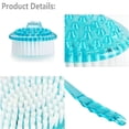 thumbnail image 4 of HLONK Bath Brush with Long Handle. Blue Shower Back Scrubber, 4 of 6
