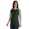 thumbnail image 4 of Inkmeso Womens Color Block Raglan Quarter Sleeve TShirt Baseball Tee Casual Sports Jersey Top, 4 of 8