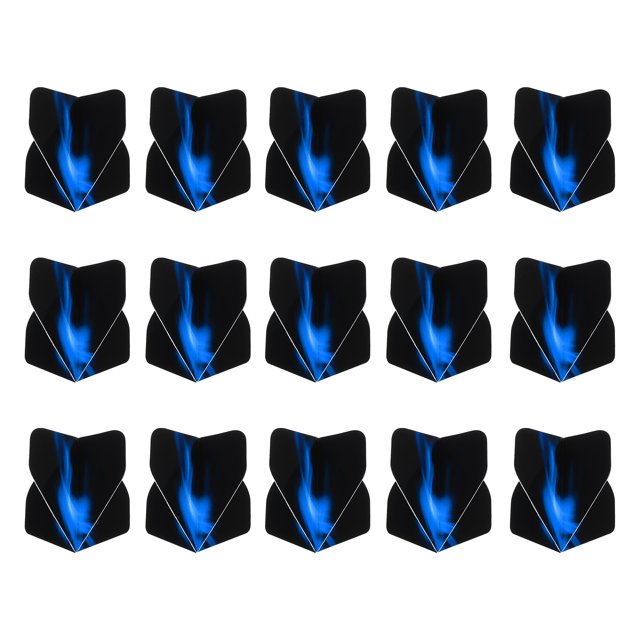 Unique Bargains Fléchettes Standard, Lot de 15 Vols, Noir, Bleu